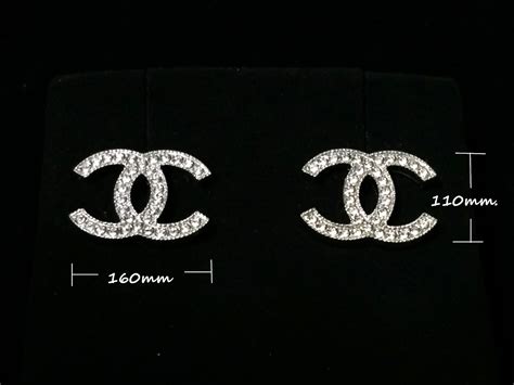 chanel logo earring sizes|chanel earrings official site.